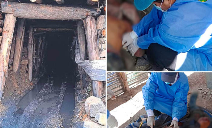 Derrumbe en interior de socavón sepulta a dos mineros en Apu Chunta, Coyllurqui